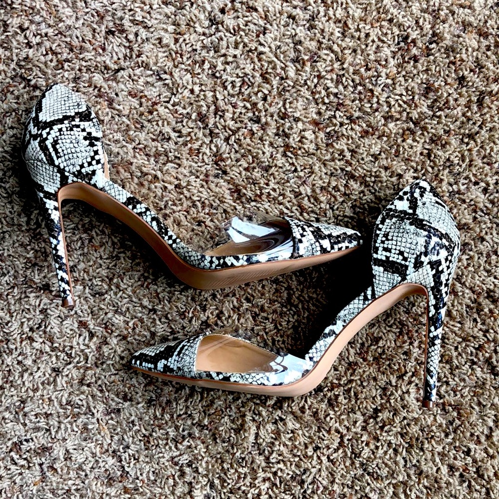 Snake Skin High Heels